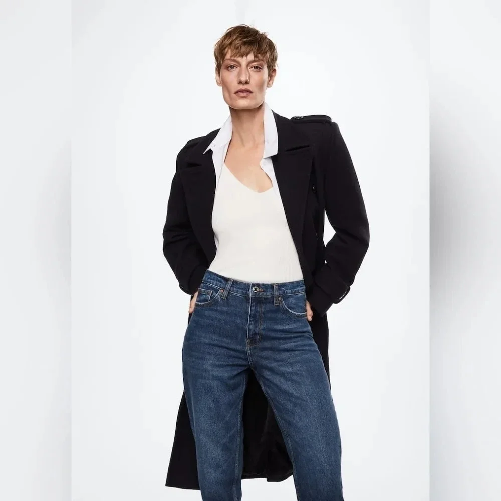 Mango [10] Mom comfort  high-rise jeans - Picture 4 of 11